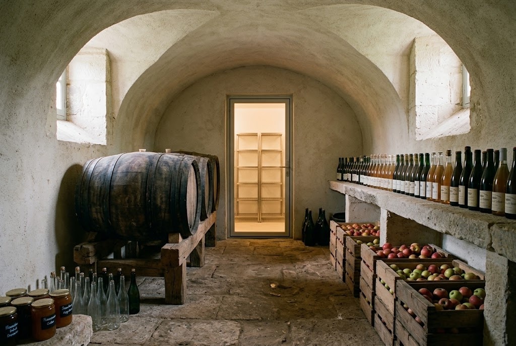 The cider cellar and cold room