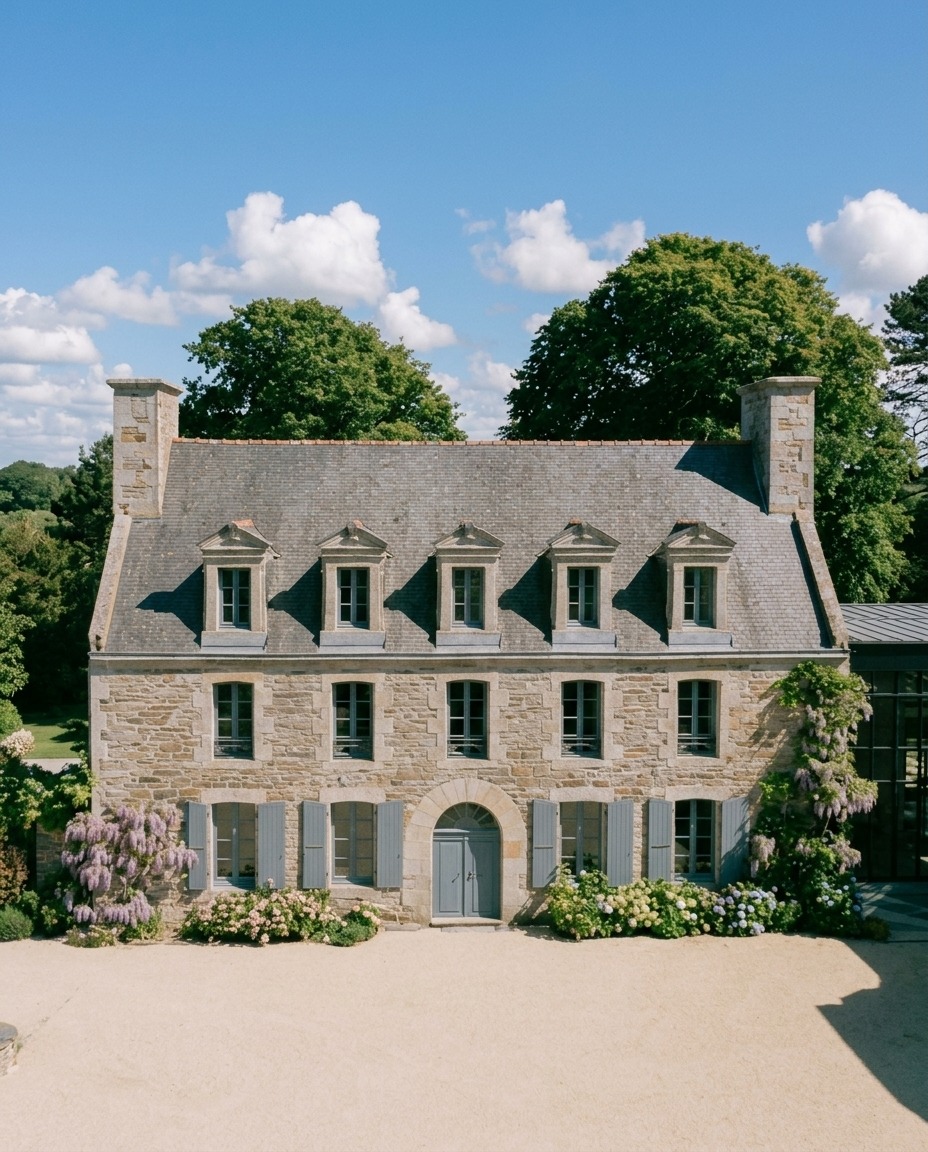 Domaine de Kerhuel, the manor façade