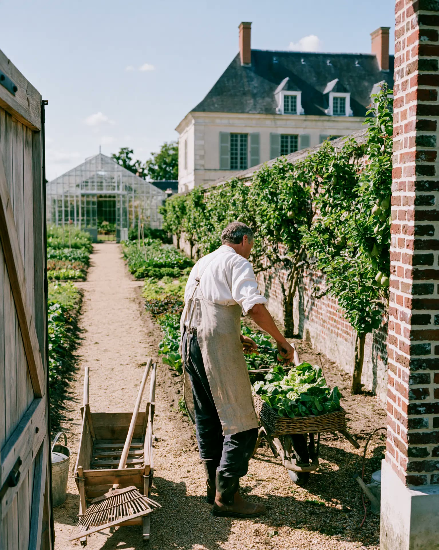 Belcourt Stewardship, the steward in the kitchen garden